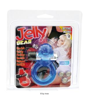 Jelly Bear Cockring Blue