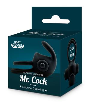 Mr.Cock Ultimate Vibrating Silicone Cockring black