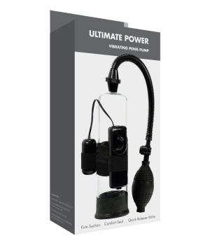 Linx Ultimate Power Vibrating Penis Pump Black