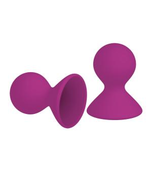 Kinx Dual Masseuse Silicone Nipple Suckers 2 Pack Purple