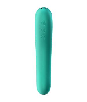 Satisfyer Dual Kiss 2in1 Air Pulse Vibrator green NETTO