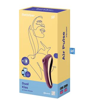 Satisfyer Dual Kiss 2in1 Air Pulse Vibrator Lila NETTO