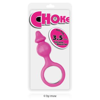 Choke Silicone Butt Plug ca. 9 cm Pink NETTO