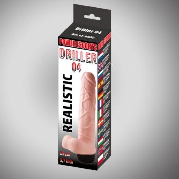 Driller 04 Realistic Vibrator Flesh 25 cm