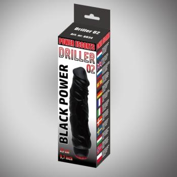 Driller 02 Black Power Vibrator 25 cm