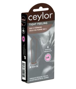 Ceylor Tight Feeling V - Foermige  6 Kondome