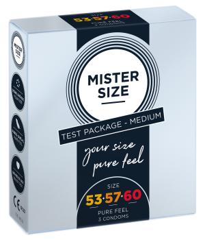 Mister Size 3 Kondome je 1x 53mm 57mm 60mm NETTO