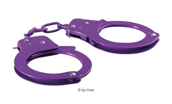 Sex Extra Love Metal Cuffs purple