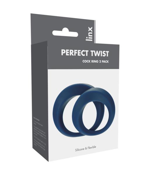 Linx Perfect Twist Cock Ring Blue