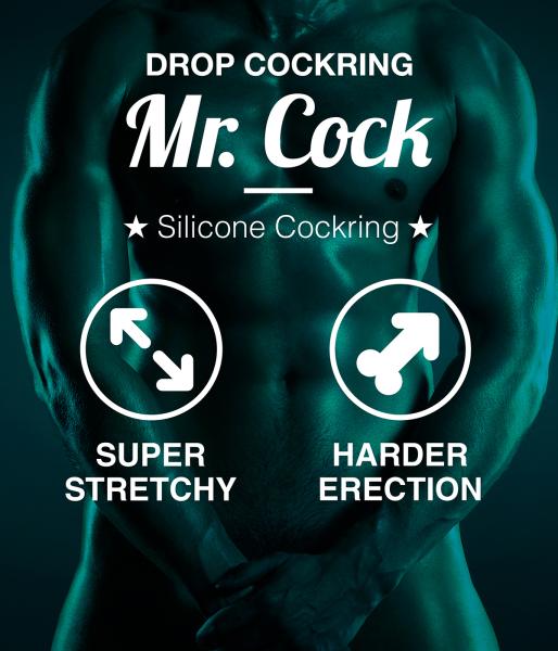 Mr.Cock Drop Silicone Cockring black