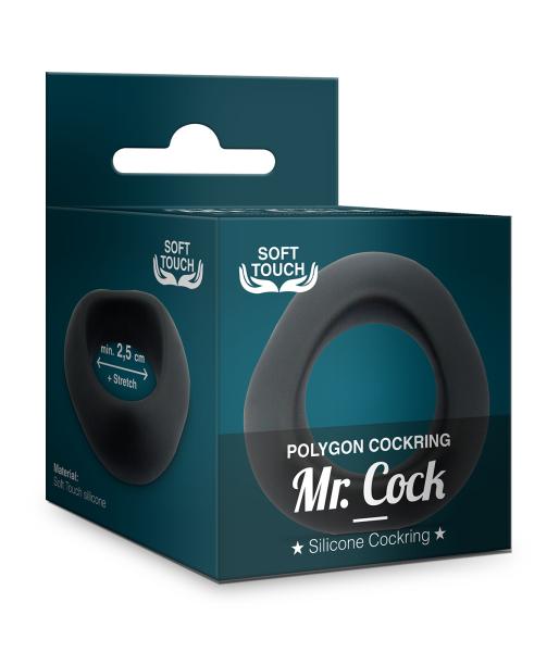 Mr.Cock Polygon Silicone Cockring black