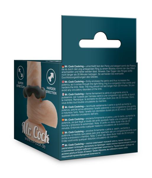 Mr.Cock Flower Silicone Cockring black