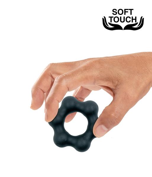 Mr.Cock Flower Silicone Cockring black