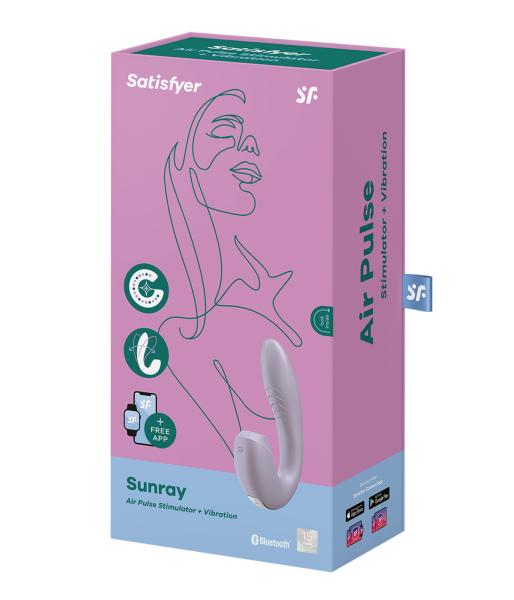 Satisfyer Sunray Air Pulse + Vibrator lila NETTO