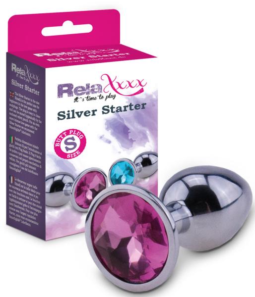 RelaXxxx Silver Starter Plug pink  Size S
