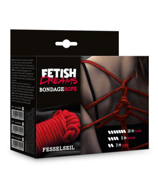 Fetish Dreams Bondage Rope 10 m Red
