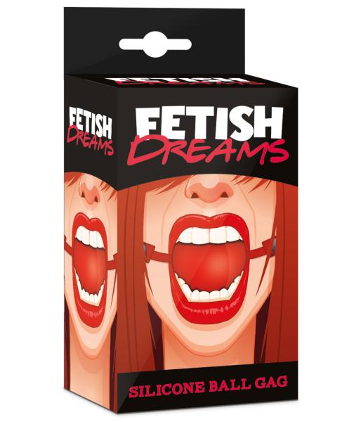 Fetish Dreams Silicone Ball Gag red