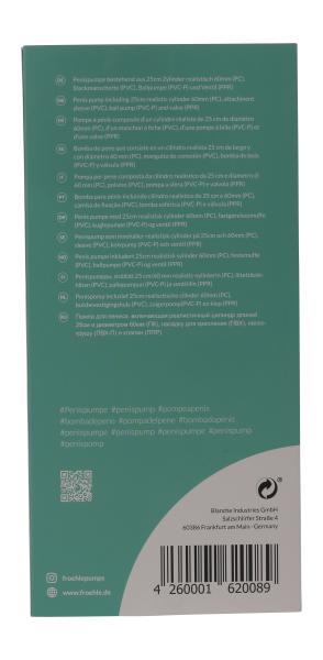 PP015 Realistische Penispumpe XL glasklar NETTO