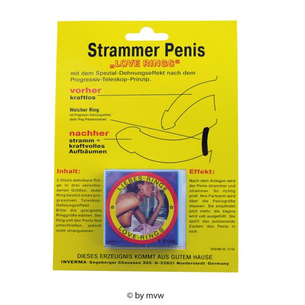 Strammer Penis Love Rings 3 Stk. NETTO