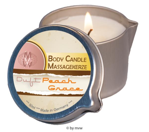 Body Candle Massagekerze Peach Grace 50ml NETTO