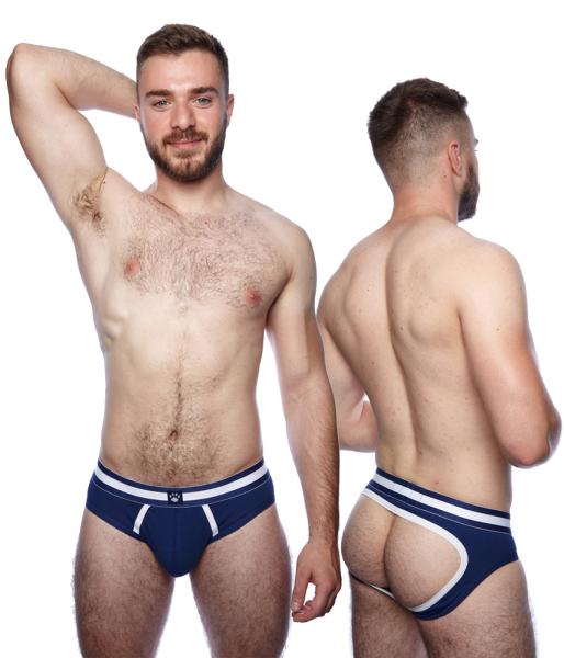 Prowler Classic Backless Brief Navy/White Medium